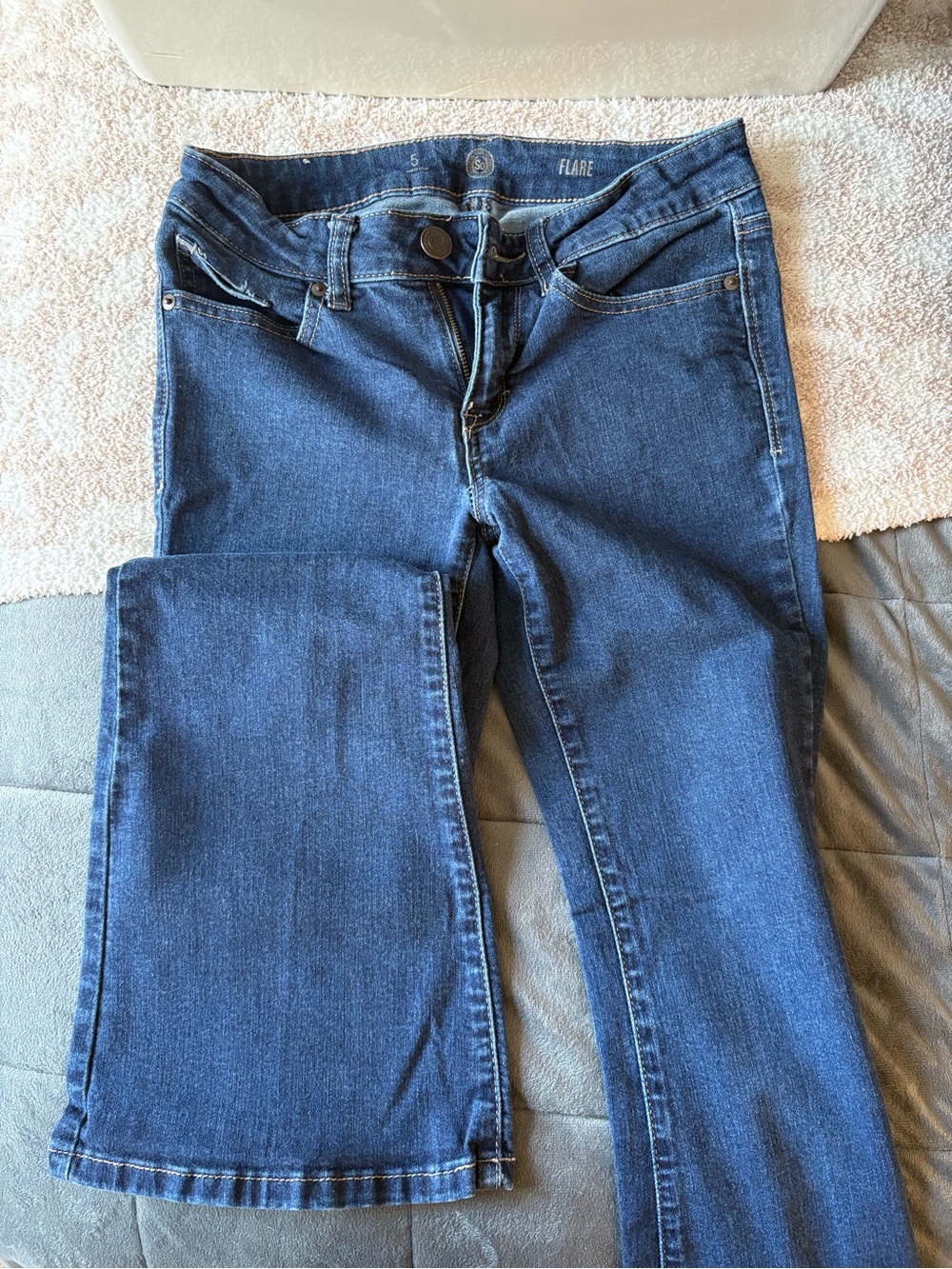SO Women's Dark Blue Flare Jeans